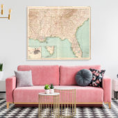 14546 Ark, Tenn, La, 恋しく思 Fla, Ala, Ga, SC キャンバスプリント (インサイチュ (リビング))