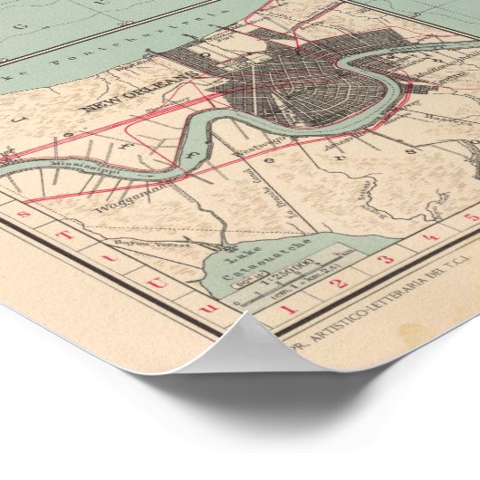 14546 Ark, Tenn, La, 恋しく思 Fla, Ala, Ga, SC ポスター (角)