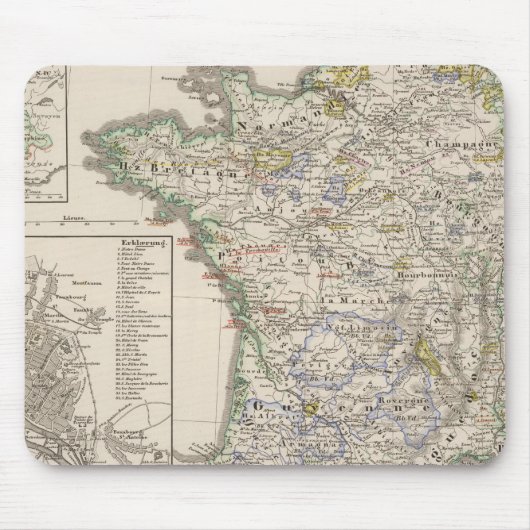 1461年から1610年までのフランス マウスパッド (正面)