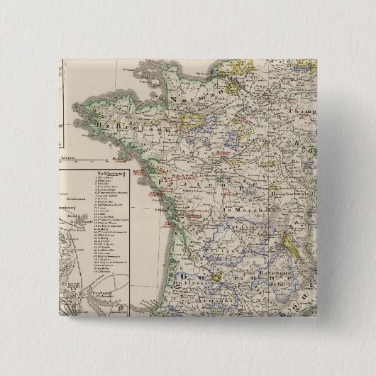 1461年から1610年までのフランス 缶バッジ (正面)