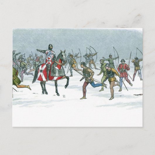 1461年のトルトン戦い ポストカード (正面)