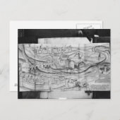 1462年、カルカソンヌの町と村 ポストカード (正面/裏面)