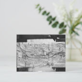 1462年、カルカソンヌの町と村 ポストカード (スタンド正面)