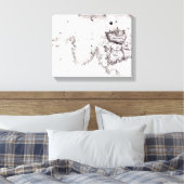 1473年素晴らしイギリス・フランス・スペインの地図 キャンバスプリント (インサイチュ (寝室))