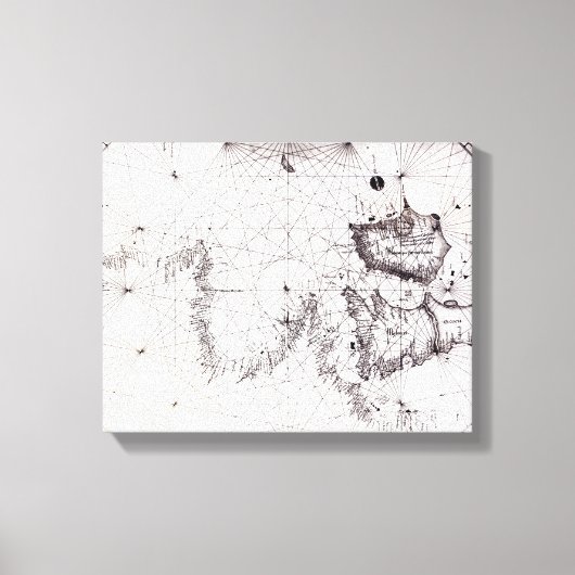 1473年素晴らしイギリス・フランス・スペインの地図 キャンバスプリント (正面)