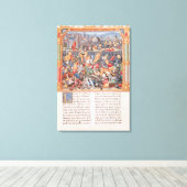1477年のナンシーの戦い キャンバスプリント (インサイチュ (ウッドフロア))