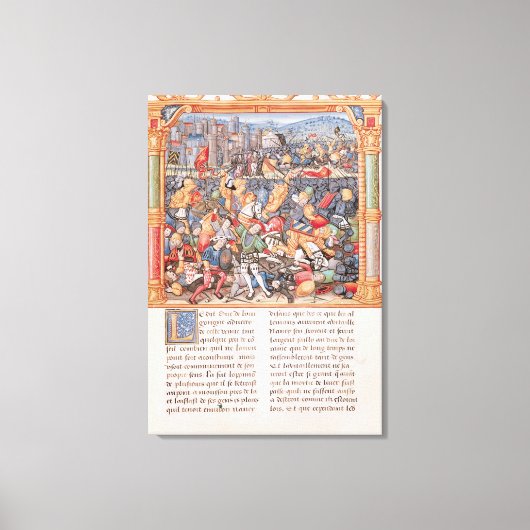 1477年のナンシーの戦い キャンバスプリント (正面)