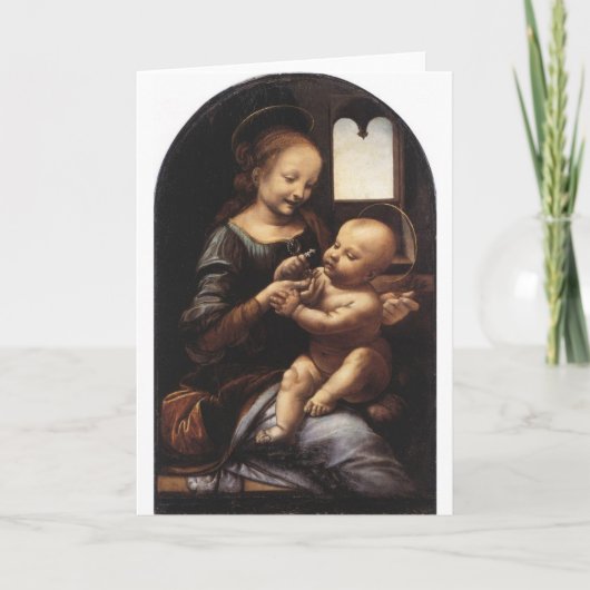1478年頃レオナルド・ダ・ヴィンチ著Benoisマドンナ カード (正面)