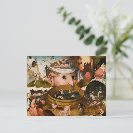 1479年のヒエロニムス・ボッシュによるトンダルの幻影 ポストカード (スタンド正面)