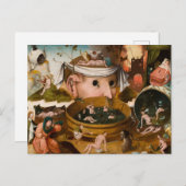 1479年のヒエロニムス・ボッシュによるトンダルの幻影 ポストカード (正面/裏面)