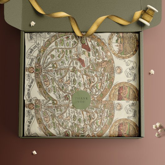 1480ウッドカットワールドマップティッシュペーパー 薄葉紙