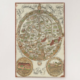 1480ウッドカット世界地図 ジグソーパズル