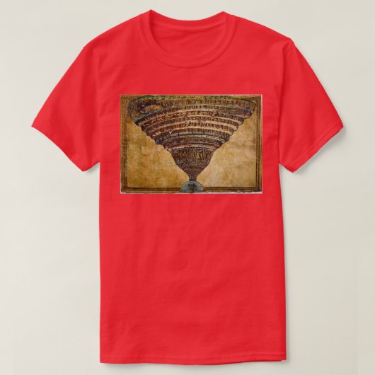 1480年から1490年までの地獄のチャートSandro Bott Tシャツ (デザイン正面)