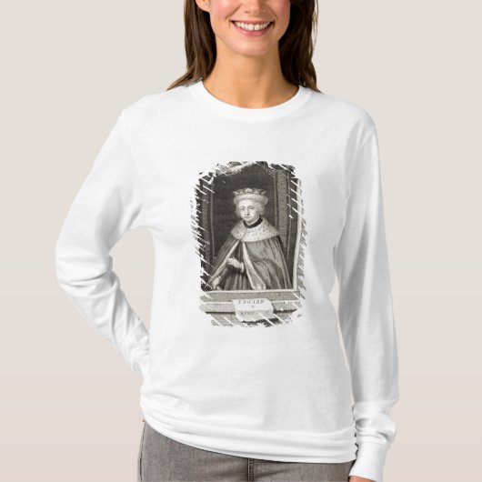 1483年にエドワードVの(1470-83年の)イギリス国王、後 Tシャツ (正面)