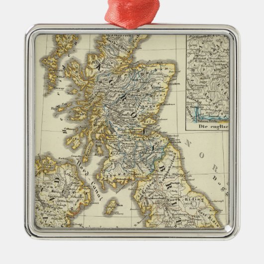 1485年以来のイギリス諸島 メタルオーナメント (正面)