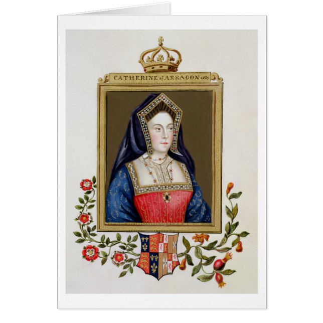 (1485-1536年の)第1 Quキャサリン・オブ・アラゴンのポートレート (正面)