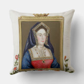 (1485-1536年の)第1 Quキャサリン・オブ・アラゴンのポートレート クッション (裏面)