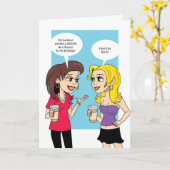 #149ハッピーバースデーのユーモア カード (黄色い花)