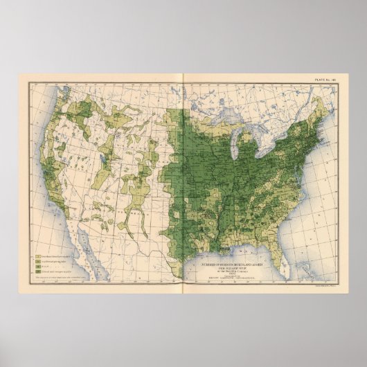 149馬、ラバ、ロバ/平方マイル ポスター (正面)