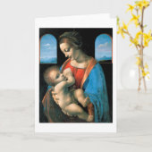 〒1490-1491レオナルドダヴィンチマドンナリッタ カード (黄色い花)