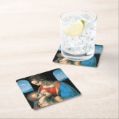 〒1490-1491レオナルドダヴィンチマドンナリッタ スクエアペーパーコースター (インサイチュ)