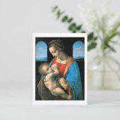 〒1490-1491レオナルドダヴィンチマドンナリッタ ポストカード (スタンド正面)