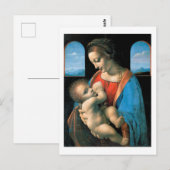 〒1490-1491レオナルドダヴィンチマドンナリッタ ポストカード (正面/裏面)