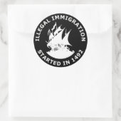 1492年に不法移民が始まる ラウンドシール (バッグ)