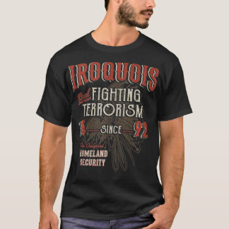 1492年以来のイロコイのテロとの戦い先住民船 Tシャツ