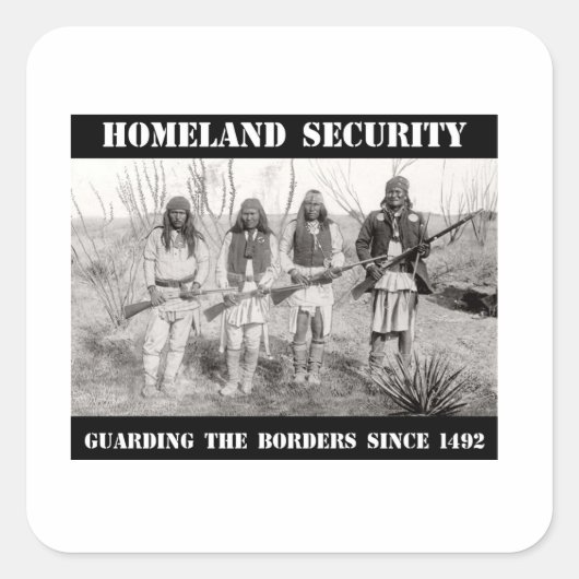 1492年以来の国土保縁ど護 スクエアシール (正面)