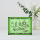 1492年以来の国土安全保障省テロ対策 ポストカード (スタンド正面)