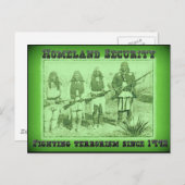 1492年以来の国土安全保障省テロ対策 ポストカード (正面/裏面)