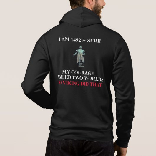 1492%チャック付きホディ パーカ (裏面)