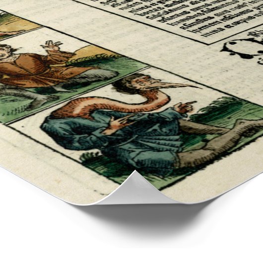 1493世界地図 ポスター (角)