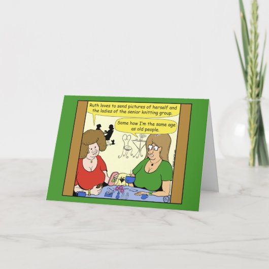 1497私は高齢者のように見えるグリーティングカード カード (正面)