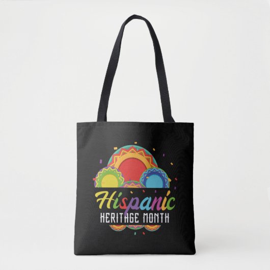 14.ナショナル・ヒスパニック伝統月すべての国。 トートバッグ (正面)