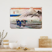 14.原宿,広重原宿,広重,浮世絵 ポスター (キッチン)