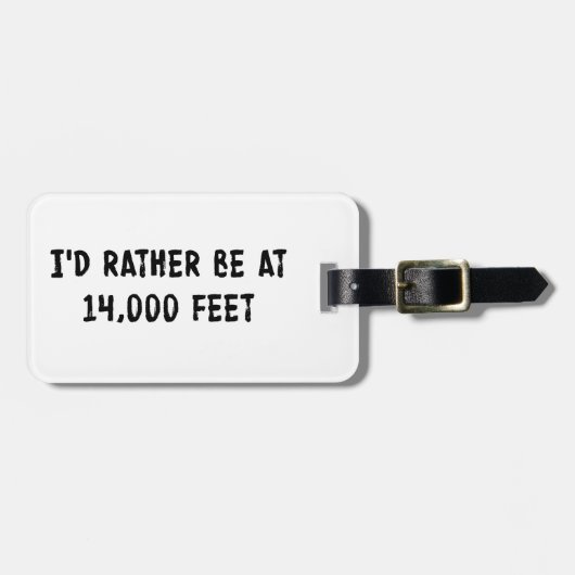 14,000人の足 ラゲッジタグ (正面横)