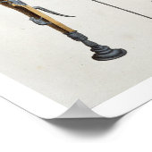 14～15世紀の弓矢プレート ポスター (角)