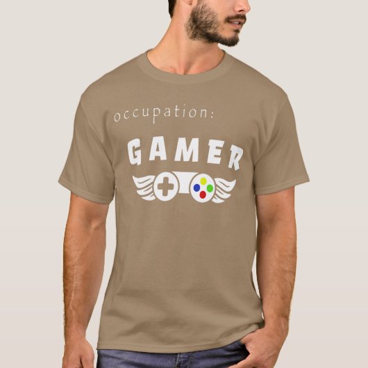 14〜16歳の少年少女のためのゲーム - 職業:ゲーマー fami tシャツ (正面)