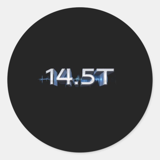 14.5 T - – 超電導マグネット電源デザインSti ラウンドシール (正面)