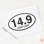 14.9私得失った 楕円形シール (封筒)