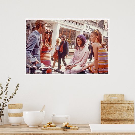 14.95からの60代のポスターのスイング ポスター (キッチン)