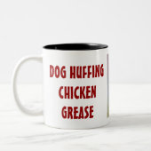 $14.95を怒らせている犬 ツートーンマグカップ (左)
