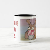 $14.95を怒らせている犬 ツートーンマグカップ (中央)