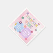 14 A Vibe 名門私立校風の Patch 14th誕生日パーティー スタンダードカクテルナプキン (角)