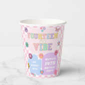 14 A Vibe 名門私立校風の Patch 14th誕生日パーティー 紙コップ (裏面)