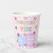 14 A Vibe 名門私立校風の Patch 14th誕生日パーティー 紙コップ (正面)