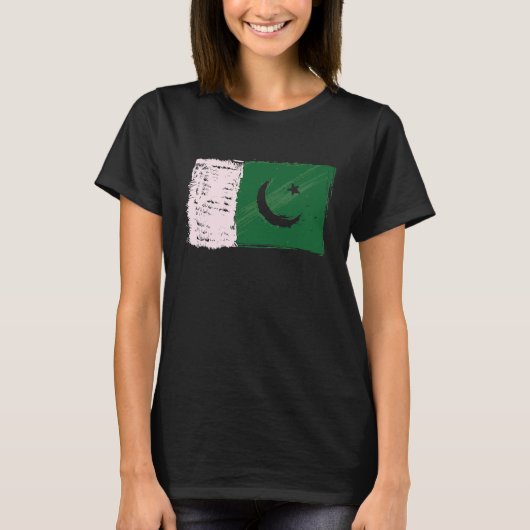 14 August Independence Day Pakistan Flag Azadi Day Tシャツ (正面)