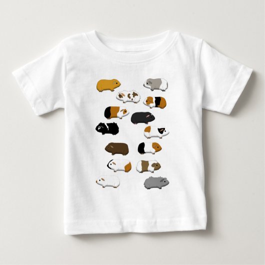14 Meerschweinchen ベビーTシャツ (正面)